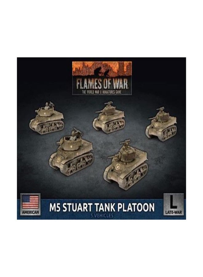 Flames of War: Late War: United States: M5 Stuart/M8 Scott Light Tank Platoon (UBX70)